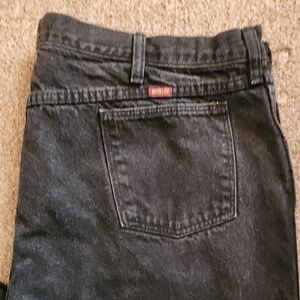 Rustler Men's Black Denim JeansSize 46x30